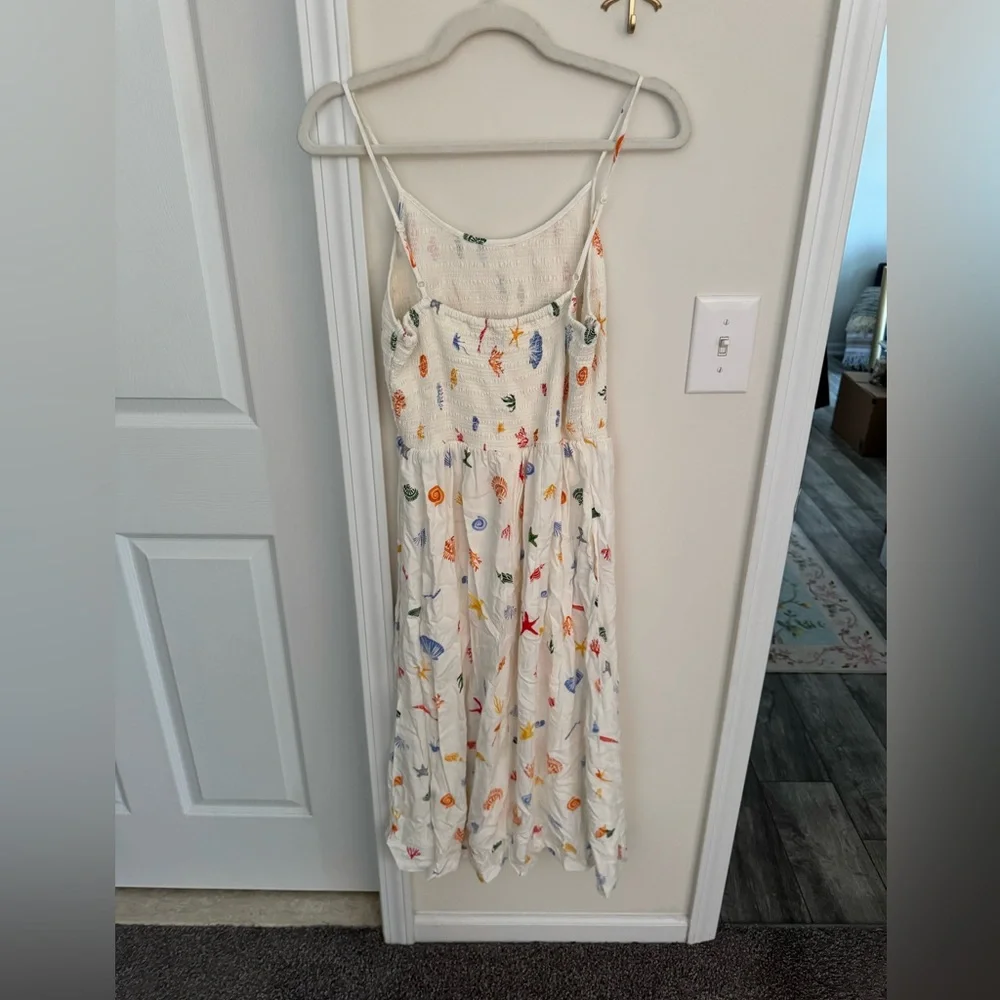 Cream shell print sundress - Picture 3 of 4